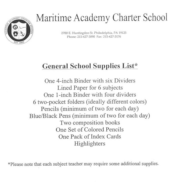 HS Supply List